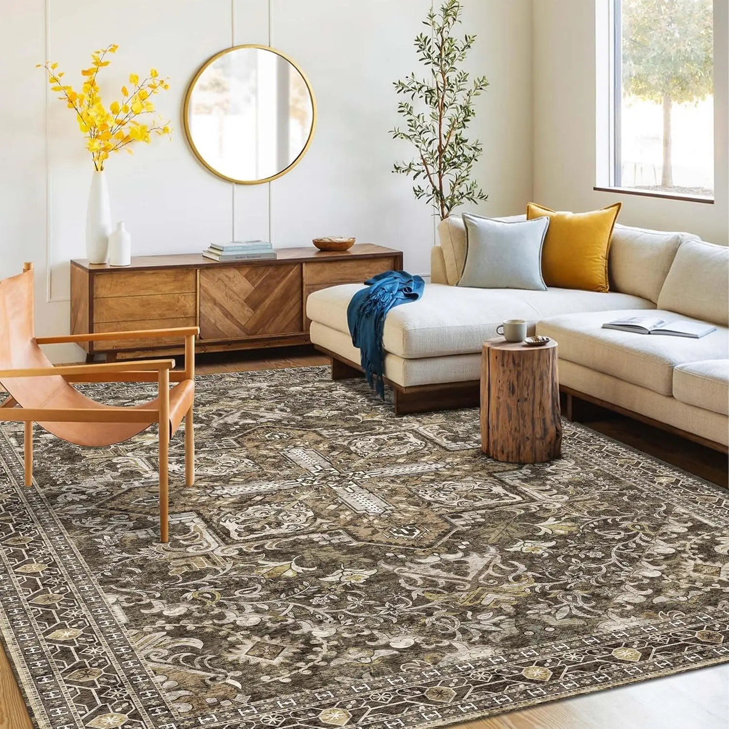 Washable Area Rug 5X8 | Non Slip Area Rug For Living Room, Bedrooms, Dining Room | Ultra-Soft Flannel Carpet Area With Rubber
Washable Area Rug 5X8 | Non Slip Area Rug For Living Room, Bedrooms, Dining Room | Ultra-Soft Flannel Carpet Area With Rubber