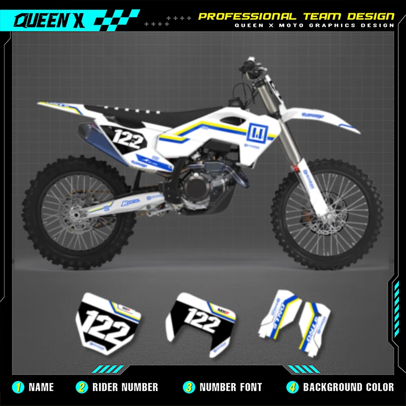 Queen X MOTOR Custom Team Motorcycle Graphics Decals Stickers Kit For Husqvarna TC FC TX FX FS 2023 2024 TE FE 2024 125-450 CC
Queen X MOTOR Custom Team Motorcycle Graphics Decals Stickers Kit For Husqvarna TC FC TX FX FS 2023 2024 TE FE 2024 125-450 CC