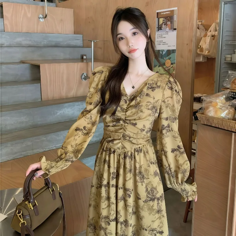 Women's Elegant Printed V-neck Shirt Dress Long Sleeve Fashion Urban Casual Office Work Maxi Dresses 2026 New Autumn Skirt TS868
Women's Elegant Printed V-neck Shirt Dress Long Sleeve Fashion Urban Casual Office Work Maxi Dresses 2026 New Autumn Skirt TS868