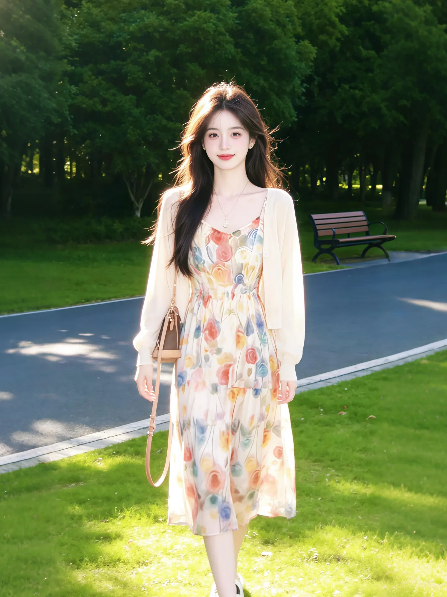Summer 2026 Trendy Floral Print Halterneck Belted Set Korean Style Dress Elegance High Waist Long Sleeve round Neck Two-Piece...
Summer 2026 Trendy Floral Print Halterneck Belted Set Korean Style Dress Elegance High Waist Long Sleeve round Neck Two-Piece...