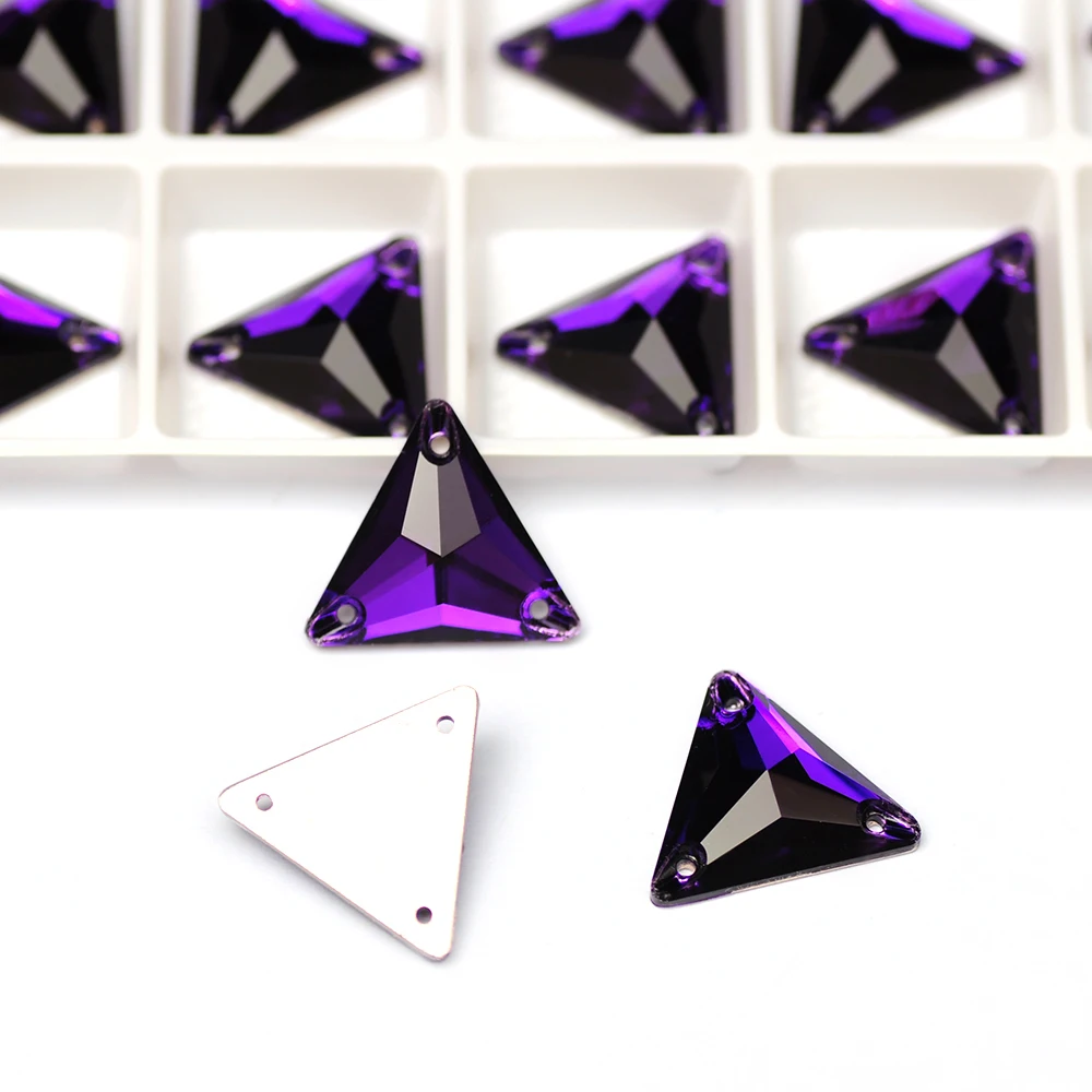 Triangle Crystal Rhinestones for Sewing Clothes, Flat Back Glass, Purple Voilet, Decoration for Dress and Clothing
Triangle Crystal Rhinestones for Sewing Clothes, Flat Back Glass, Purple Voilet, Decoration for Dress and Clothing