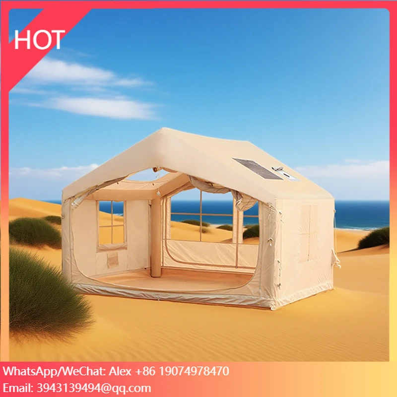 Большая роскошная надувная герметичная палатка для кемпинга на 5-6 человек, водонепроницаемая, из прочной оксфордской ткани, портативная, для приключений на природе
Большая роскошная надувная герметичная палатка для кемпинга на 5-6 человек, водонепроницаемая, из прочной оксфордской ткани, портативная, для приключений на природе