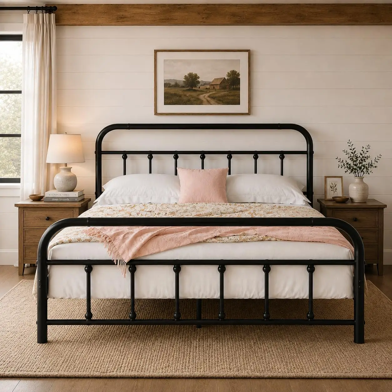Metal Bed Frame Queen Size Modern Platform Bed With Curved Headboard And Footboard Heavy Duty Mattress Foundation No Box Spring Needed Noise Free Easy Assembly Bedroom Furniture Black
Metal Bed Frame Queen Size Modern Platform Bed With Curved Headboard And Footboard Heavy Duty Mattress Foundation No Box Spring Needed Noise Free Easy Assembly Bedroom Furniture Black