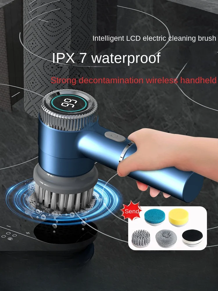 Electric cleaning brush high-power multi-functional kitchen dishwashing household lazy wireless automatic brush
Electric cleaning brush high-power multi-functional kitchen dishwashing household lazy wireless automatic brush