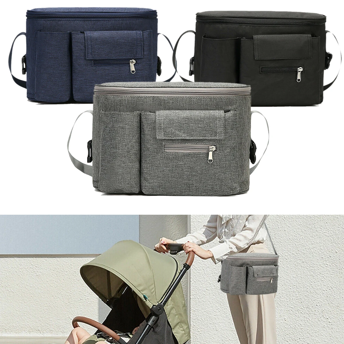 1Pcs Stroller Organizer Bags Mummy Large Capacity Travel Hanging Bag Bottle Holder Pram Diaper Bags Baby Stroller Accessories
1Pcs Stroller Organizer Bags Mummy Large Capacity Travel Hanging Bag Bottle Holder Pram Diaper Bags Baby Stroller Accessories