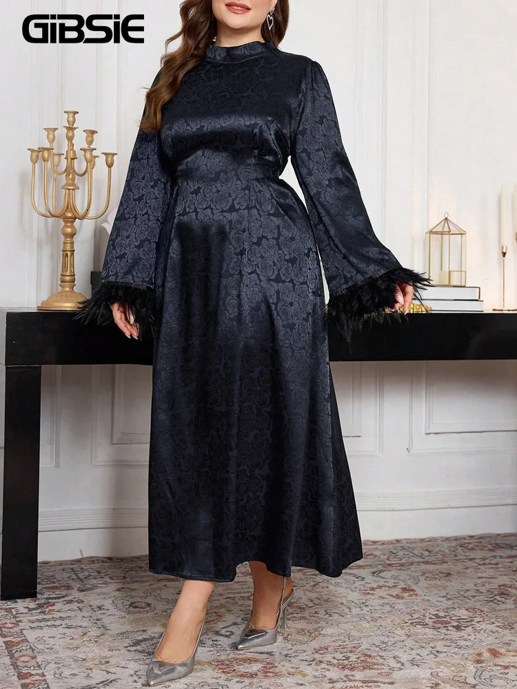 GIBSIE плюс размер жаккардовое платье с длинным рукавом и поясом, женское осеннее платье 2022, новое винтажное элегантное длинное платье трапециевидной формы с высокой талией
GIBSIE плюс размер жаккардовое платье с длинным рукавом и поясом, женское осеннее платье 2022, новое винтажное элегантное длинное платье трапециевидной формы с высокой талией