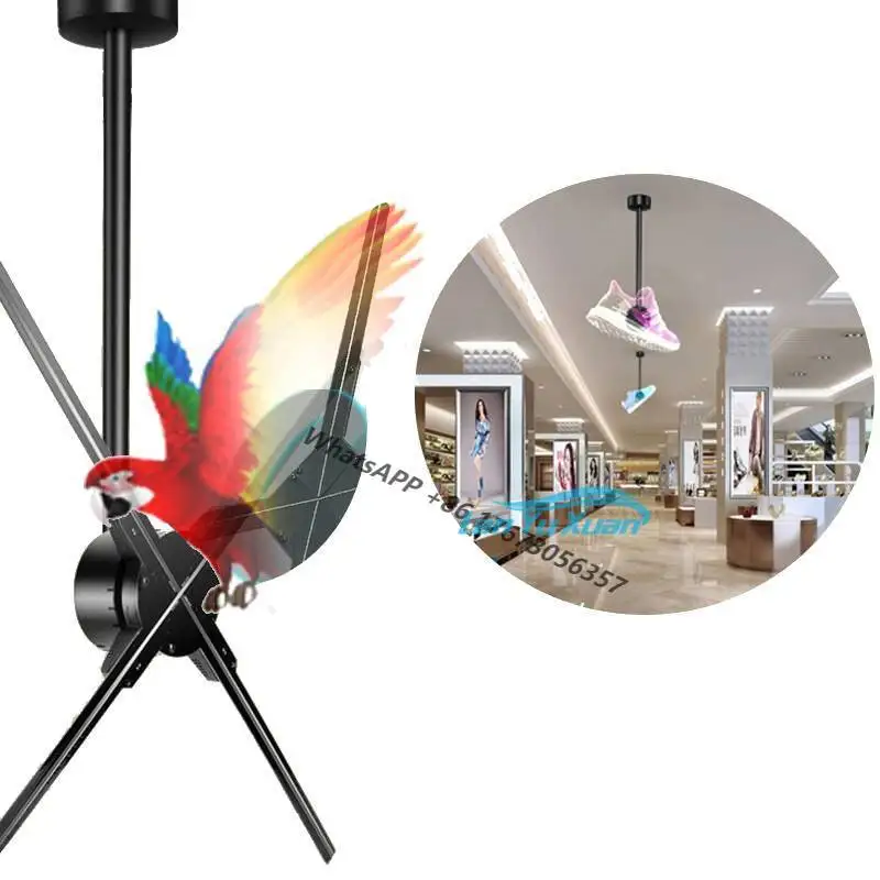 2 Pieces 3d Holographic Display 52cm 4fan Blade Projector Wall-mounted Wifi 552 LED Fan Advertising
2 Pieces 3d Holographic Display 52cm 4fan Blade Projector Wall-mounted Wifi 552 LED Fan Advertising