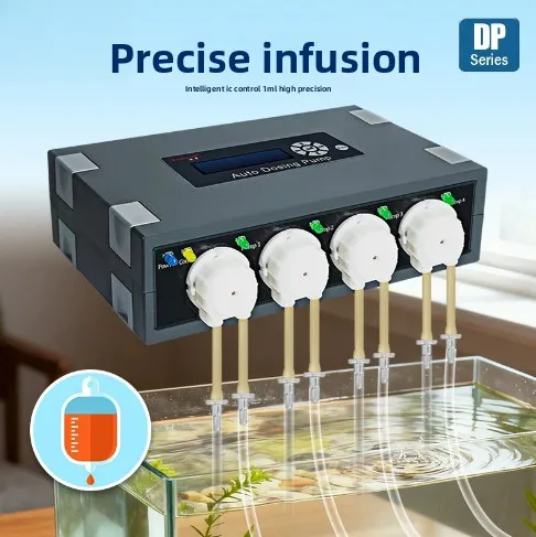 Multifunctional Peristaltic Dosing Pump DP Series for Aquarium Fish Tank Reef Tank Nutrient Circulation Water Transfer
Multifunctional Peristaltic Dosing Pump DP Series for Aquarium Fish Tank Reef Tank Nutrient Circulation Water Transfer