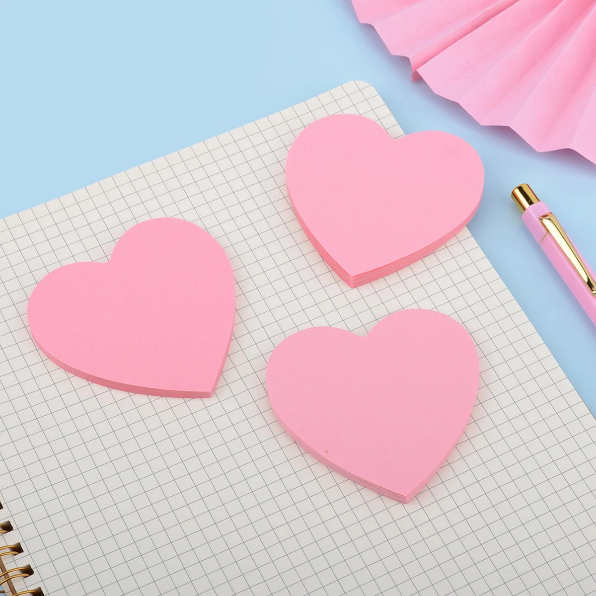 40 Sheets Heart Shaped Sticky Notes Cute Memo Pad Colorful Self-adhesive Sticky Notes for Office School Students
40 Sheets Heart Shaped Sticky Notes Cute Memo Pad Colorful Self-adhesive Sticky Notes for Office School Students