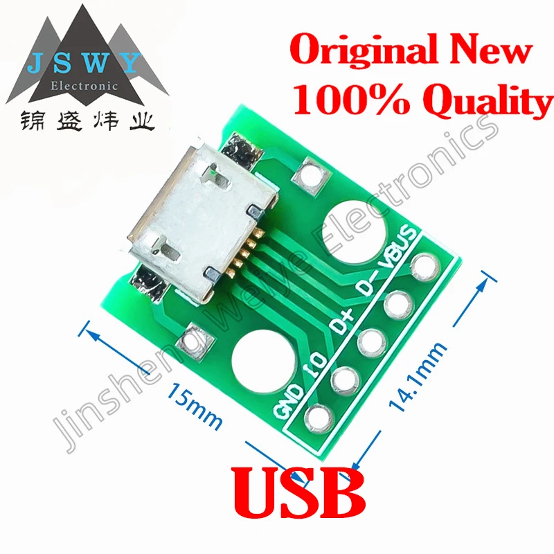 (50/200pcs) MICRO USB to Dip Female Socket B Type SMT to In-Line USB Adapter_Soldered Female Header/New Genuine Spot Electronics
(50/200pcs) MICRO USB to Dip Female Socket B Type SMT to In-Line USB Adapter_Soldered Female Header/New Genuine Spot Electronics