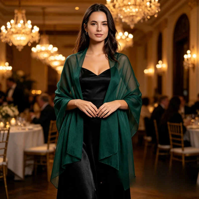 Tulle Evening Dress Flowy Cloak Bridesmaid Wrapped Tulle Shawl for Wedding Party
Tulle Evening Dress Flowy Cloak Bridesmaid Wrapped Tulle Shawl for Wedding Party