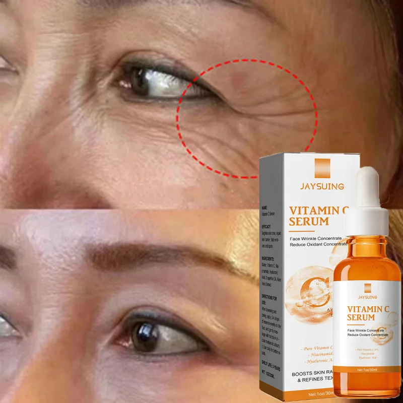 Vitamin C Wrinkle Remover Face Serum Instant Lifting Firming Fade Fine Lines Anti-aging Essence Whitening Brighten Skin Care
Vitamin C Wrinkle Remover Face Serum Instant Lifting Firming Fade Fine Lines Anti-aging Essence Whitening Brighten Skin Care