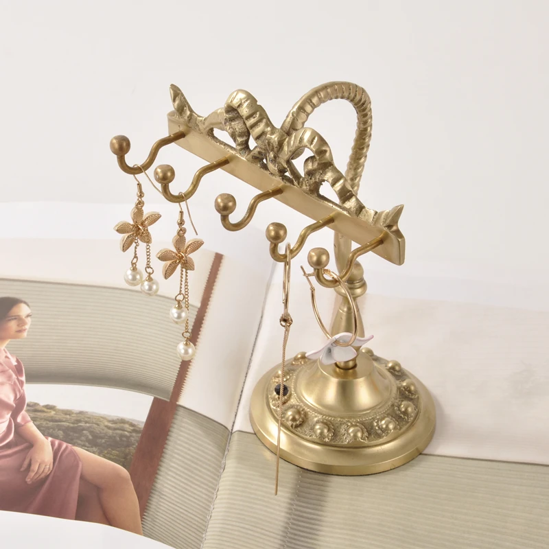 brass handmade light luxury jewelry rack earrings display rack dresser necklace rack decorative home ornament
brass handmade light luxury jewelry rack earrings display rack dresser necklace rack decorative home ornament