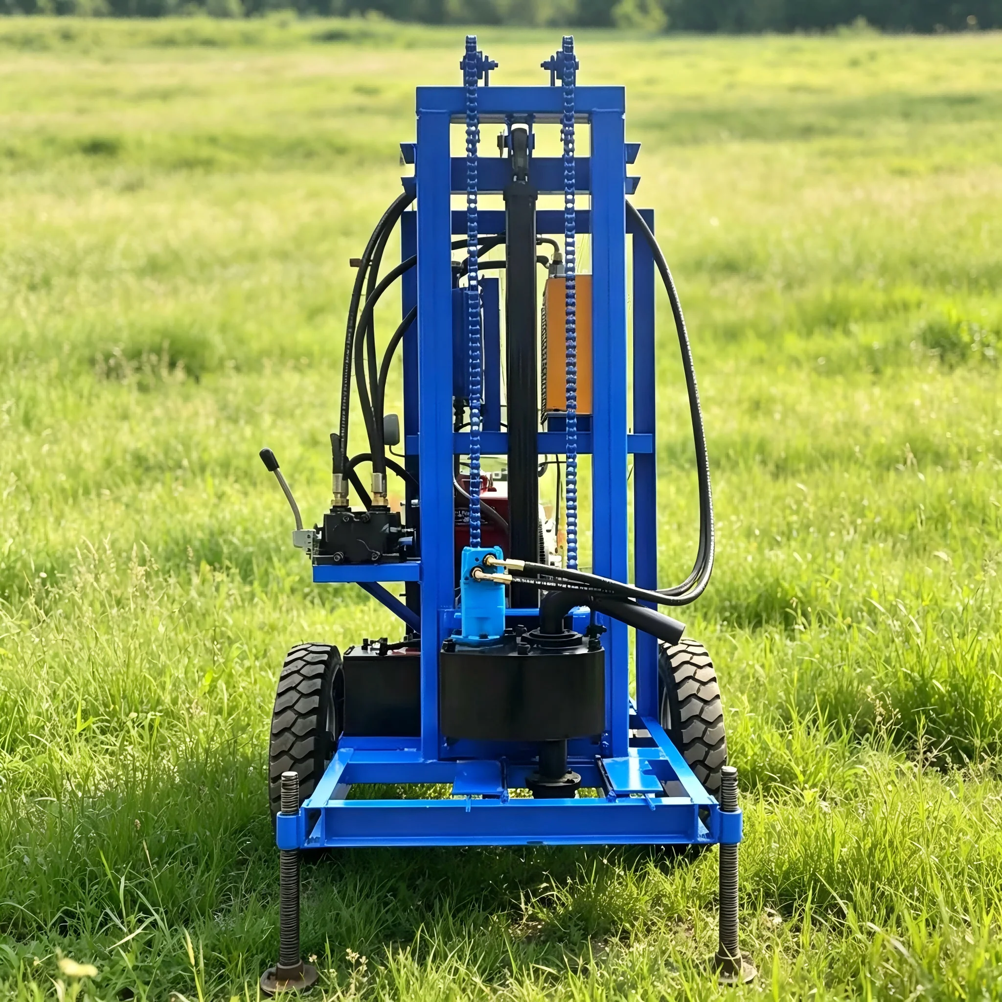 Customized All Terrain Crawler 130-260m Water Well Drilling Rig Heavy Duty Hydraulic Portable Drilling Machine
Customized All Terrain Crawler 130-260m Water Well Drilling Rig Heavy Duty Hydraulic Portable Drilling Machine