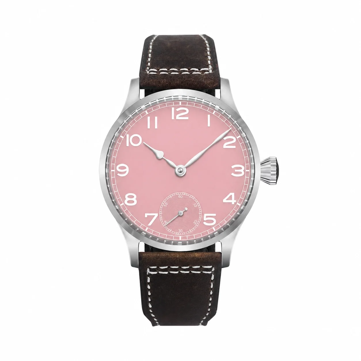 42mmCORGEUT ST3621 Mechanical Hand Wind Watch Men Sapphire Crystal Vintage Pilot Watch 316L Stainless Steel Leather Strap Small
42mmCORGEUT ST3621 Mechanical Hand Wind Watch Men Sapphire Crystal Vintage Pilot Watch 316L Stainless Steel Leather Strap Small