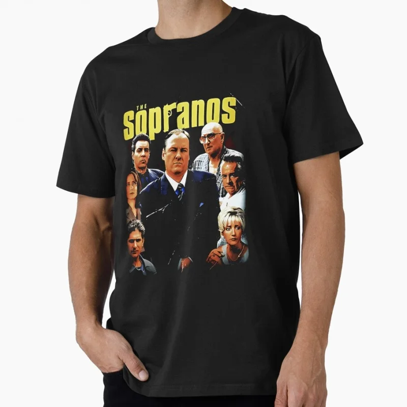 Tony Soprano Vintage Crime Movie Gift t shirt Men's 100% cotton O-Neck Short Sleeve Graphic clothes All size tee S-6XL
Tony Soprano Vintage Crime Movie Gift t shirt Men's 100% cotton O-Neck Short Sleeve Graphic clothes All size tee S-6XL