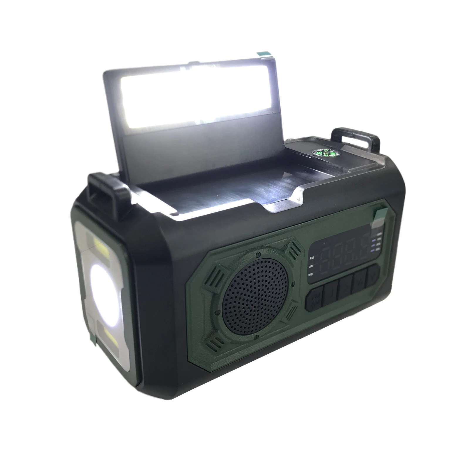 Портативное аварийное радио с ручным приводом AM/FM/WB, метеорологическое радио с функцией SOS, ручной привод, солнечная батарея, аккумулятор 12000 мАч, USB-зарядка
Портативное аварийное радио с ручным приводом AM/FM/WB, метеорологическое радио с функцией SOS, ручной привод, солнечная батарея, аккумулятор 12000 мАч, USB-зарядка