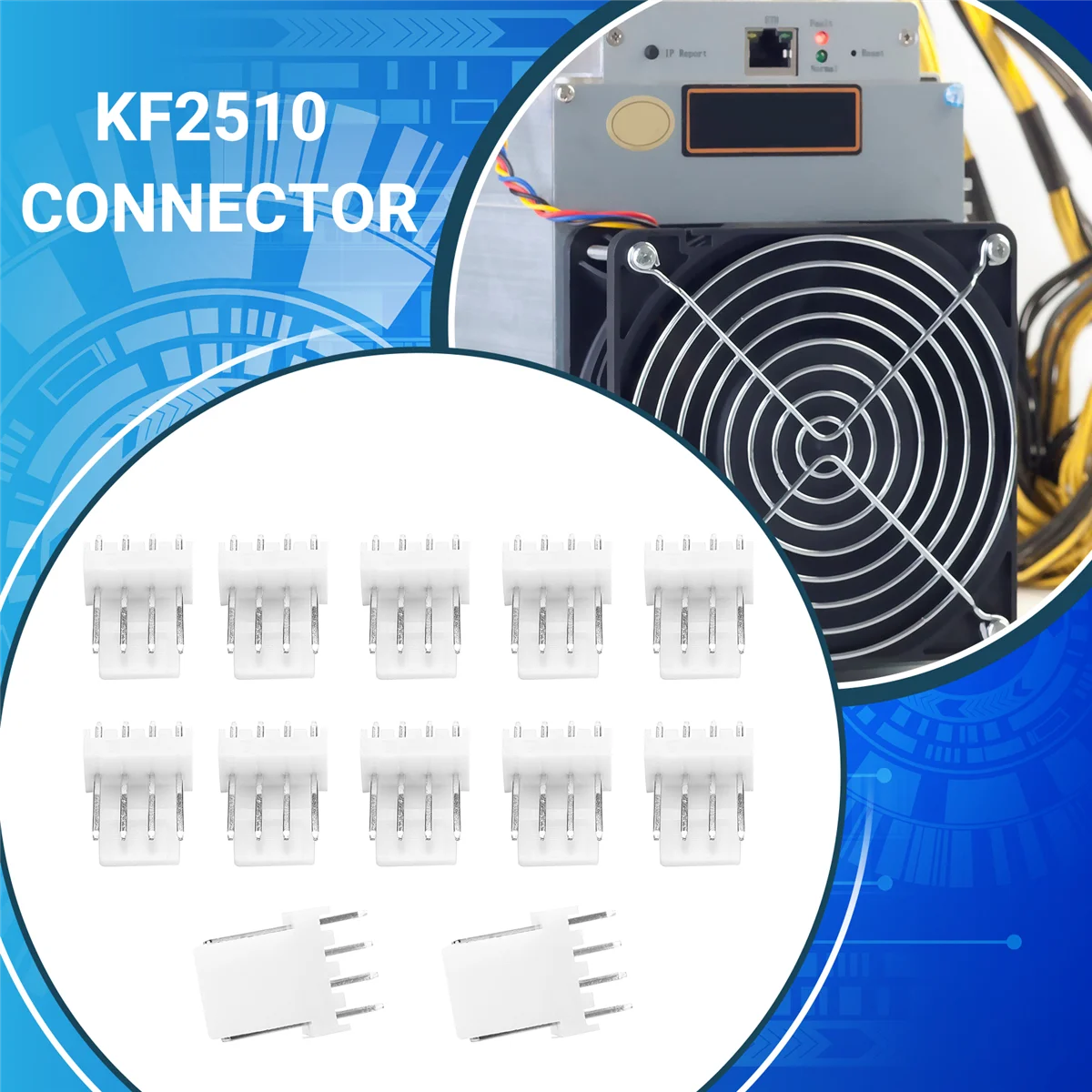 A17Z 100 шт. KF2510 разъем 2,54 мм PITCH штекерный разъем 4-контактный разъем вентилятора для ASIC Miner Antminer S9 Z9 Z15 L3 + DR3 T2T A9
A17Z 100 шт. KF2510 разъем 2,54 мм PITCH штекерный разъем 4-контактный разъем вентилятора для ASIC Miner Antminer S9 Z9 Z15 L3 + DR3 T2T A9