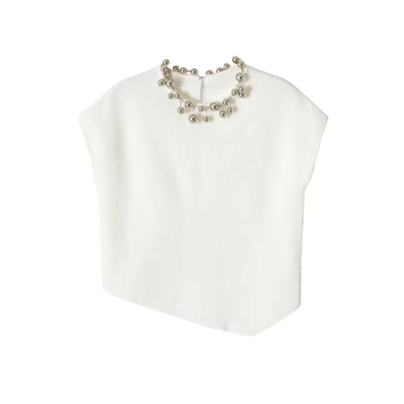 Summer Women's Round Neck Asymmetrical Knitted Top 2026 New Fashion Casual Short Sleeved Pullover Sweater Short Women's Sweater
Summer Women's Round Neck Asymmetrical Knitted Top 2026 New Fashion Casual Short Sleeved Pullover Sweater Short Women's Sweater
