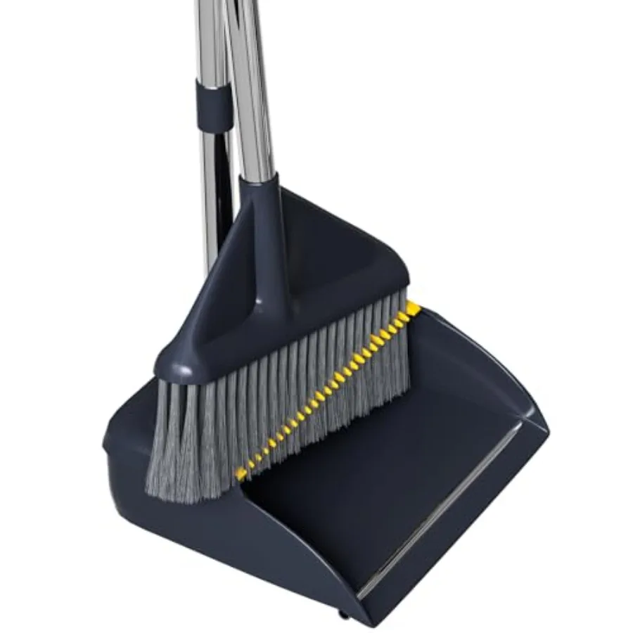 Broom and Dustpan Set 52 inch Long Adjustable Handle Broom with Dustpan Teeth to Self-Cleaning Clean Hair Suitable for Home Kit
Broom and Dustpan Set 52 inch Long Adjustable Handle Broom with Dustpan Teeth to Self-Cleaning Clean Hair Suitable for Home Kit