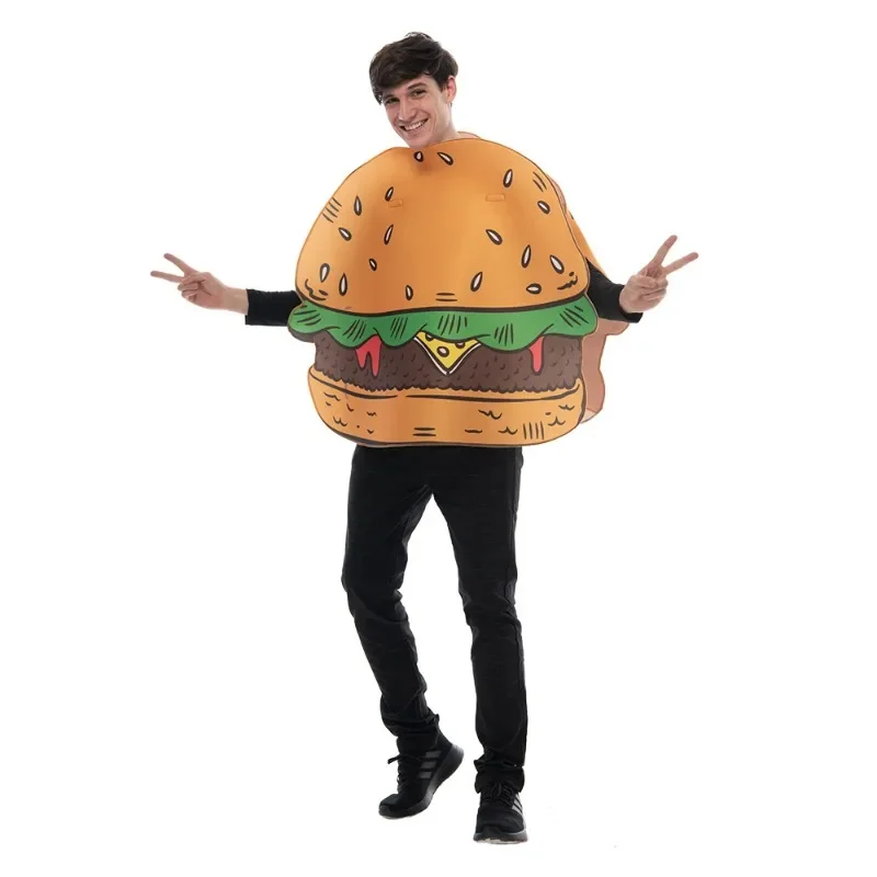Funny Giant Hamburger Cosplay Costume Puffy Sponge Foam Food Cos Suit for School Stage Show Bar Parties Halloween Carnival Party
Funny Giant Hamburger Cosplay Costume Puffy Sponge Foam Food Cos Suit for School Stage Show Bar Parties Halloween Carnival Party