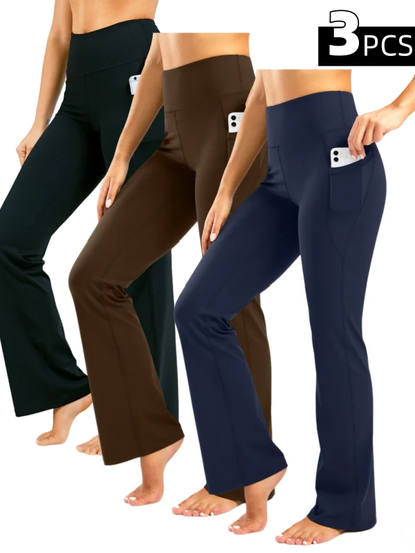 3pcs Tall Women Long Length Pants High-Waisted Yoga Flared Leggings with Pockets, Work out pants, Quick-Dry, Breathab
3pcs Tall Women Long Length Pants High-Waisted Yoga Flared Leggings with Pockets, Work out pants, Quick-Dry, Breathab