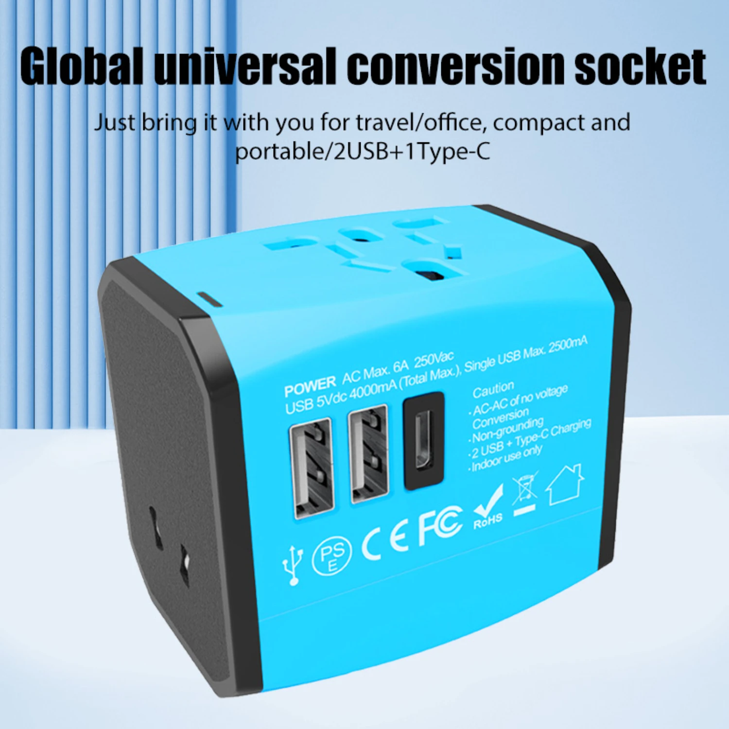 Дорожный адаптер Универсальное дорожное зарядное устройство с 2 USB-портами и настенным зарядным устройством типа C Дорожный адаптер для ЕС, Великобритании и Австралии
Дорожный адаптер Универсальное дорожное зарядное устройство с 2 USB-портами и настенным зарядным устройством типа C Дорожный адаптер для ЕС, Великобритании и Австралии