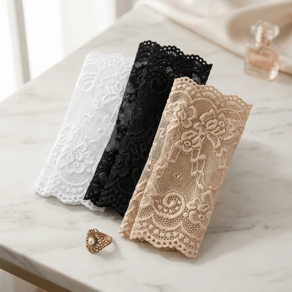 Embroidered Lace Detachable Fake Sleeves Mesh Elastic Lace Fake Sleeves Cuff Sun Protection Hollow Out Wrist Cuffs
Embroidered Lace Detachable Fake Sleeves Mesh Elastic Lace Fake Sleeves Cuff Sun Protection Hollow Out Wrist Cuffs