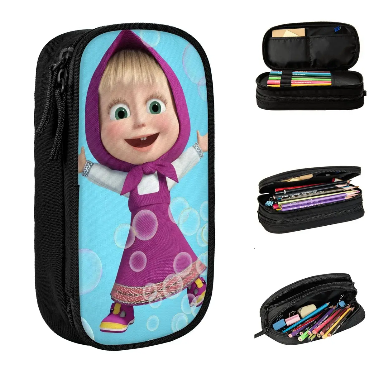 Cartoon Cute M-Masha And The Bear Pencil Cases New Pen Bag Student Big Capacity Students School Zipper Pencilcases
Cartoon Cute M-Masha And The Bear Pencil Cases New Pen Bag Student Big Capacity Students School Zipper Pencilcases