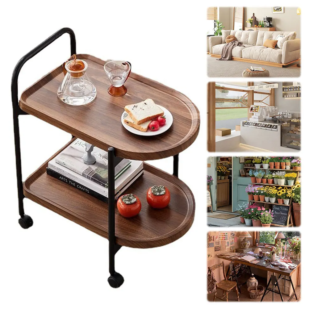 Walnut Wood Nordic Corner Table with Wheels Movable Small Elegant Desk Large Capacity Storage Shelf for Reading Book Tea Vase
Walnut Wood Nordic Corner Table with Wheels Movable Small Elegant Desk Large Capacity Storage Shelf for Reading Book Tea Vase
