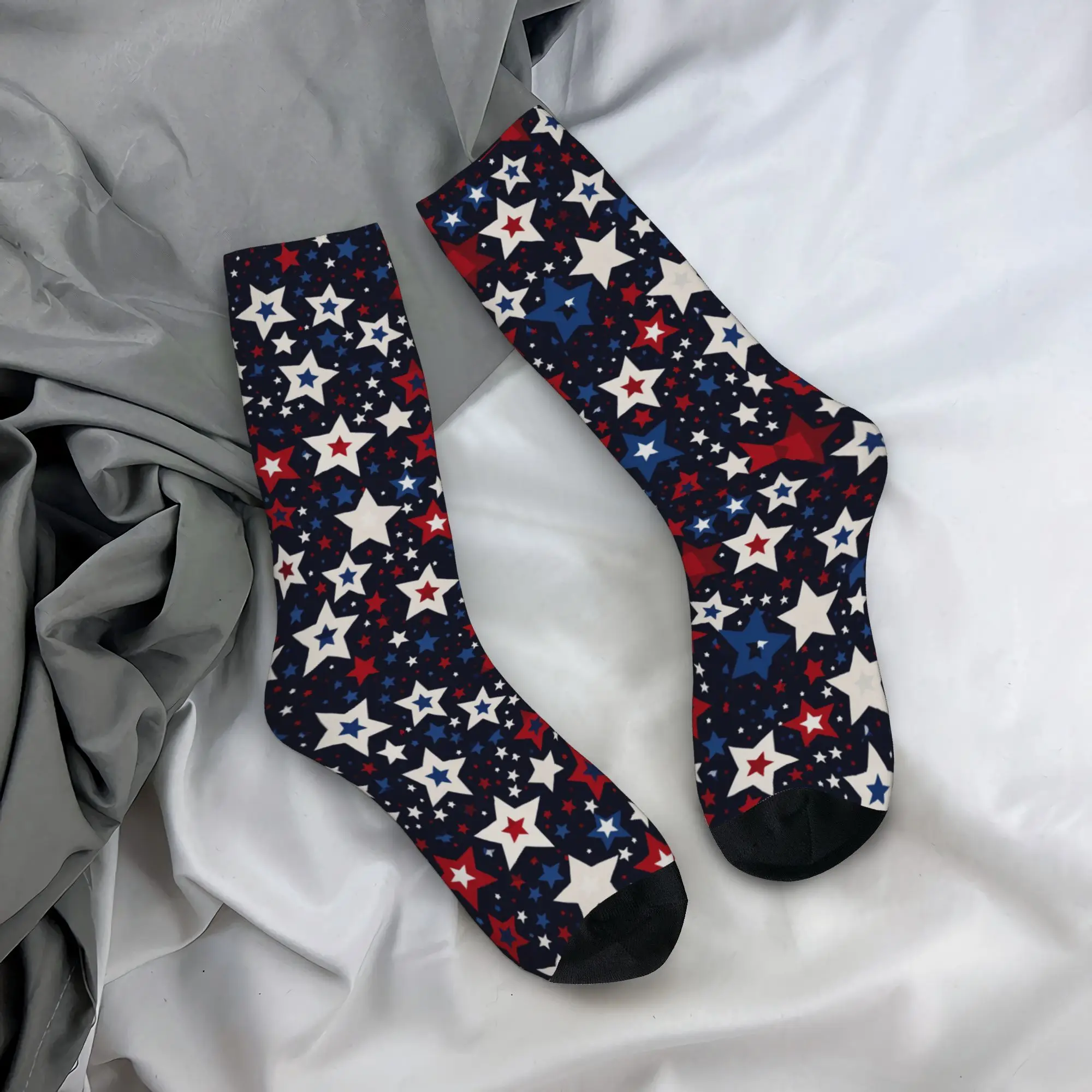 Harajuku USA American Flag Star Basketball Socks Independence Day Crew Socks for Unisex Breathable
Harajuku USA American Flag Star Basketball Socks Independence Day Crew Socks for Unisex Breathable