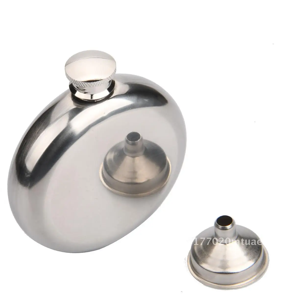 5 Oz Mirror Glossy Stainless Steel Wine Pot Portable Men's round Flask with Small Funnel - 140ml Capacity
5 Oz Mirror Glossy Stainless Steel Wine Pot Portable Men's round Flask with Small Funnel - 140ml Capacity