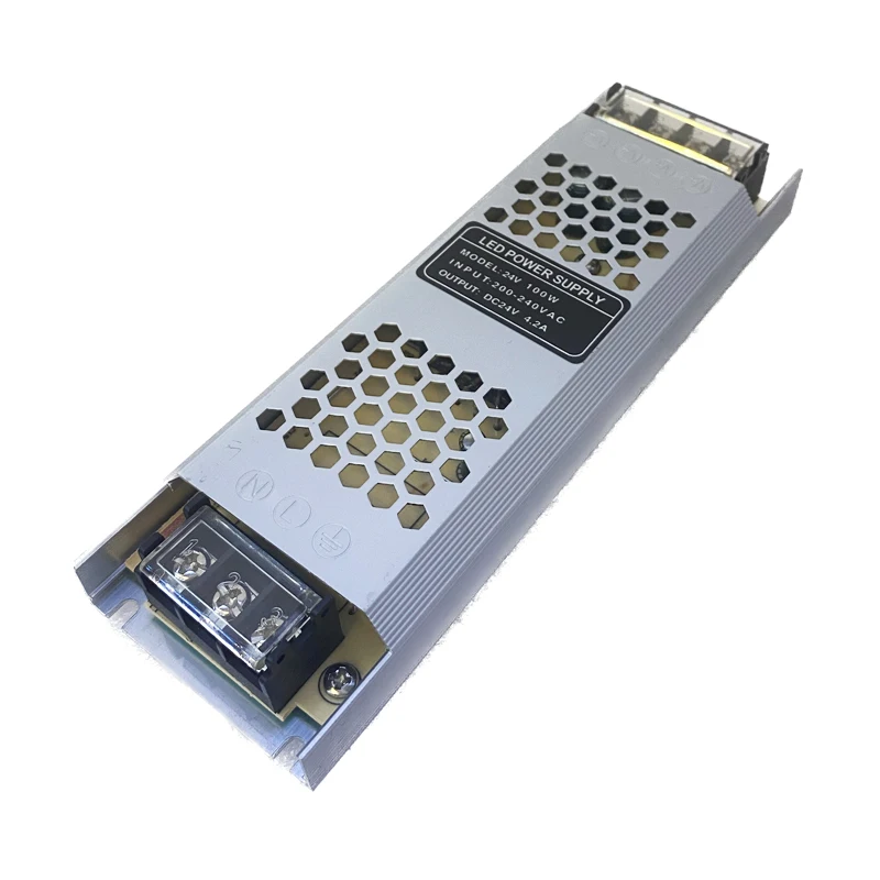 Ultra Thin LED Light Box Power Supply DC 12V 8.3A 24V 4.2A Lighting Transformers 100W AC220V Driver Adapter For LED Strip Lights
Ultra Thin LED Light Box Power Supply DC 12V 8.3A 24V 4.2A Lighting Transformers 100W AC220V Driver Adapter For LED Strip Lights