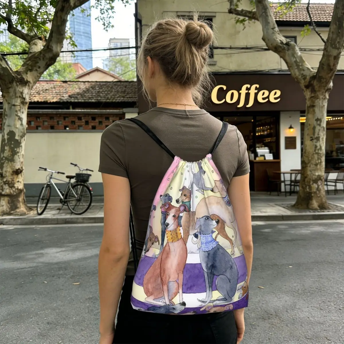 Greyhound Whippet Dog Backpacks Fashion Drawstring Bags Shoes Bag Book Bags for Man Woman School
Greyhound Whippet Dog Backpacks Fashion Drawstring Bags Shoes Bag Book Bags for Man Woman School