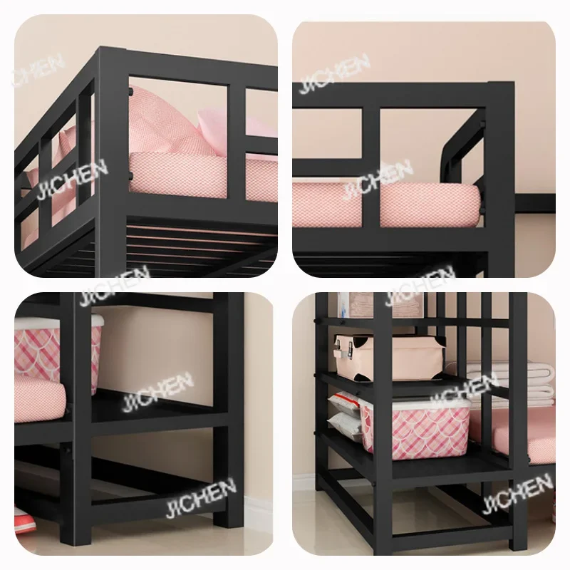 KL Приподнятая кровать из кованого железа для небольшой квартиры, лофт, компактная двухъярусная кровать
KL Приподнятая кровать из кованого железа для небольшой квартиры, лофт, компактная двухъярусная кровать