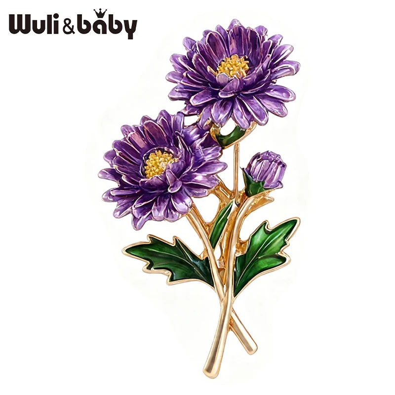 Wuli&baby September Birthday Flower Brooches Enamel Purple Aster Plants Party Office Brooch Pins Fashion Gifts
Wuli&baby September Birthday Flower Brooches Enamel Purple Aster Plants Party Office Brooch Pins Fashion Gifts