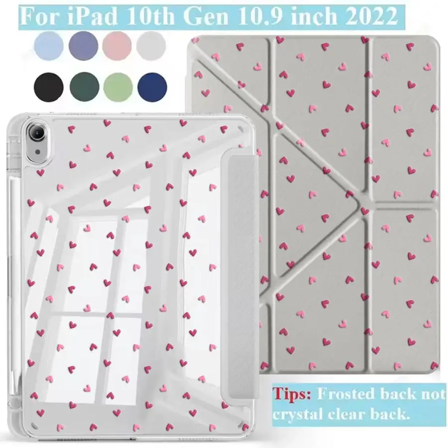 Soft Pink Heart Tablet Case For iPad Pro 2025 Pro 11th 10th 9th 8th 7th 12.9inch Air 4 5 M3 M2 M4 11inch Mini 6 7 Holder Cover
Soft Pink Heart Tablet Case For iPad Pro 2025 Pro 11th 10th 9th 8th 7th 12.9inch Air 4 5 M3 M2 M4 11inch Mini 6 7 Holder Cover