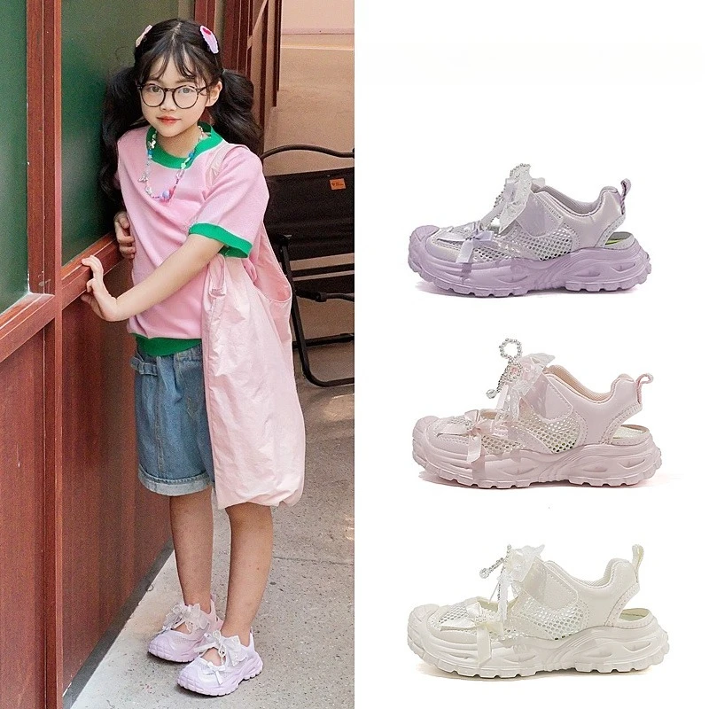 Mumoresip Summer Girls Tennis Shoes Mesh Bow Children Sports Sandals Causal School Breathable Running Kids Non-slip Sneakers
Mumoresip Summer Girls Tennis Shoes Mesh Bow Children Sports Sandals Causal School Breathable Running Kids Non-slip Sneakers