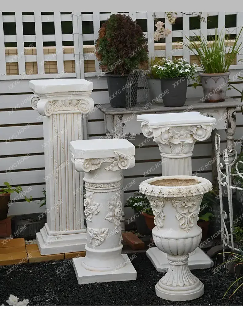 L Roman Pillar Decoration Ornament -style Villa Garden Courtyard Wedding Balcony Retro Outer Flower Pot Flower Stand Ba
L Roman Pillar Decoration Ornament -style Villa Garden Courtyard Wedding Balcony Retro Outer Flower Pot Flower Stand Ba
