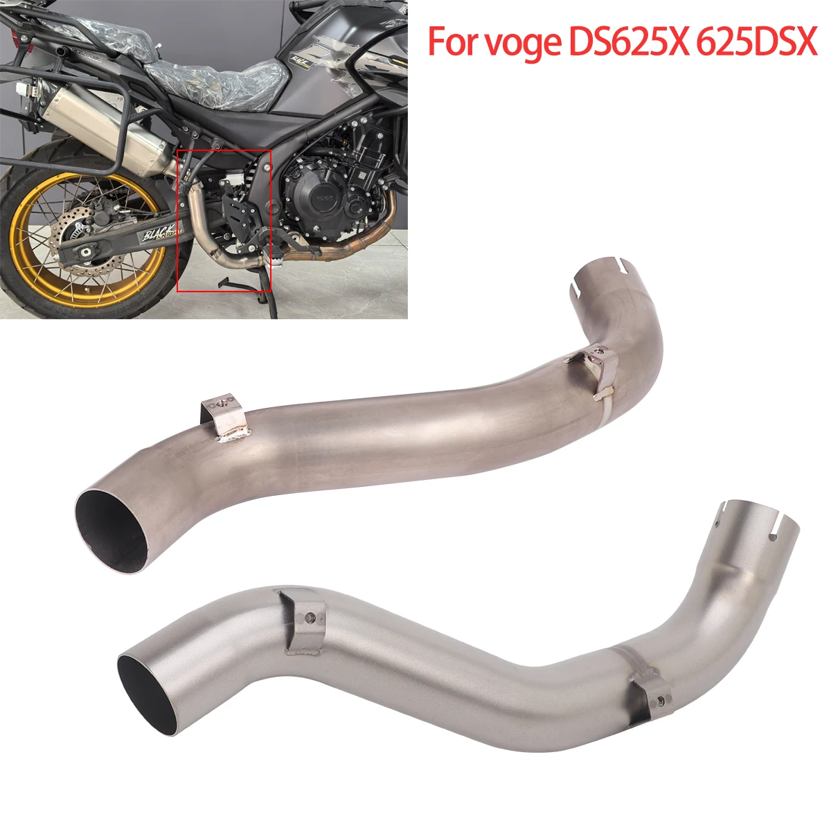 Exhaust Middle Connect Pipe Slip on For VOGE 625DS DS625 X DS525X 500X Moto Escape Muffler Link Middle Pipe
Exhaust Middle Connect Pipe Slip on For VOGE 625DS DS625 X DS525X 500X Moto Escape Muffler Link Middle Pipe