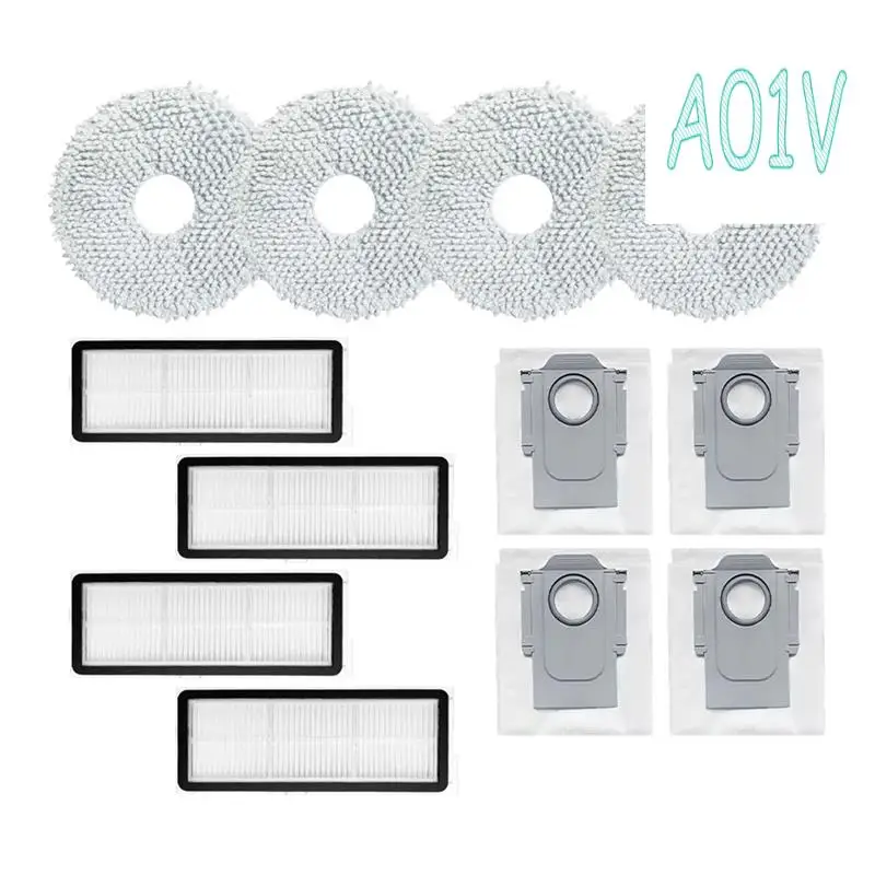 A01V-For Roborock Qrevo Curv / P20 Pro Robot Vacuum Cleaner Hepa Filter Mop Cloth Dust Bag Accessories Replacement Parts
A01V-For Roborock Qrevo Curv / P20 Pro Robot Vacuum Cleaner Hepa Filter Mop Cloth Dust Bag Accessories Replacement Parts
