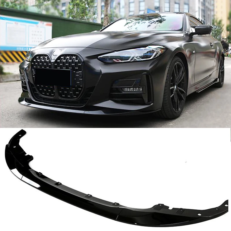 For BMW 4 Series Accessories Three Piece Car Front Bumper Split Lip Body Kit Spoiler 2021 Year G22 425 420 Modification 
For BMW 4 Series Accessories Three Piece Car Front Bumper Split Lip Body Kit Spoiler 2021 Year G22 425 420 Modification