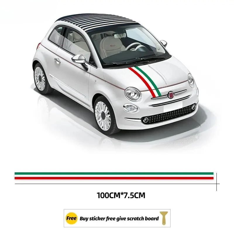 Виниловые наклейки для автомобиля, итальянский флаг, гоночные полосы, графическая наклейка на боковую дверь, итальянский стиль, аксессуары для Fiat 500 Abarth 595 695 500C
Виниловые наклейки для автомобиля, итальянский флаг, гоночные полосы, графическая наклейка на боковую дверь, итальянский стиль, аксессуары для Fiat 500 Abarth 595 695 500C