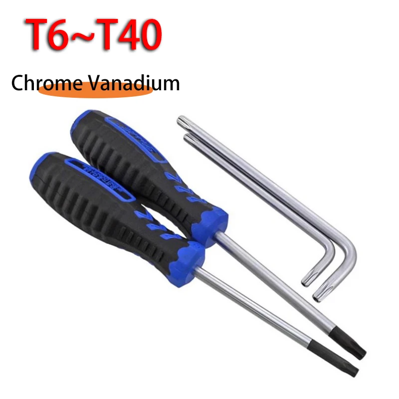 1-5PCS Torx Screwdriver Tools Repair Torx Security Screw Driver With Handle/L Type For Repair Hand Tool T10 T15 T25 T30 T40
1-5PCS Torx Screwdriver Tools Repair Torx Security Screw Driver With Handle/L Type For Repair Hand Tool T10 T15 T25 T30 T40