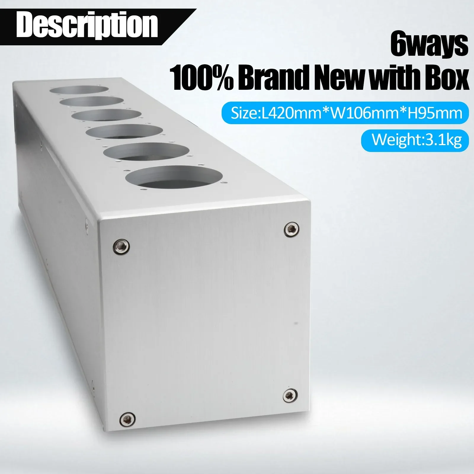 VE95 DIY European standard socket housing HiFi Power Filter Plant Schuko Socket Brand New Schuko 6 Gang Power Distribution
VE95 DIY European standard socket housing HiFi Power Filter Plant Schuko Socket Brand New Schuko 6 Gang Power Distribution