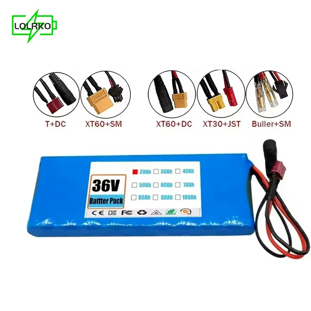 36V 20000mAh 10S1P 18650 Lithium-Ion Durable Battery with Charger, Designed for Electric Cars, Bikes, and Scooters
36V 20000mAh 10S1P 18650 Lithium-Ion Durable Battery with Charger, Designed for Electric Cars, Bikes, and Scooters