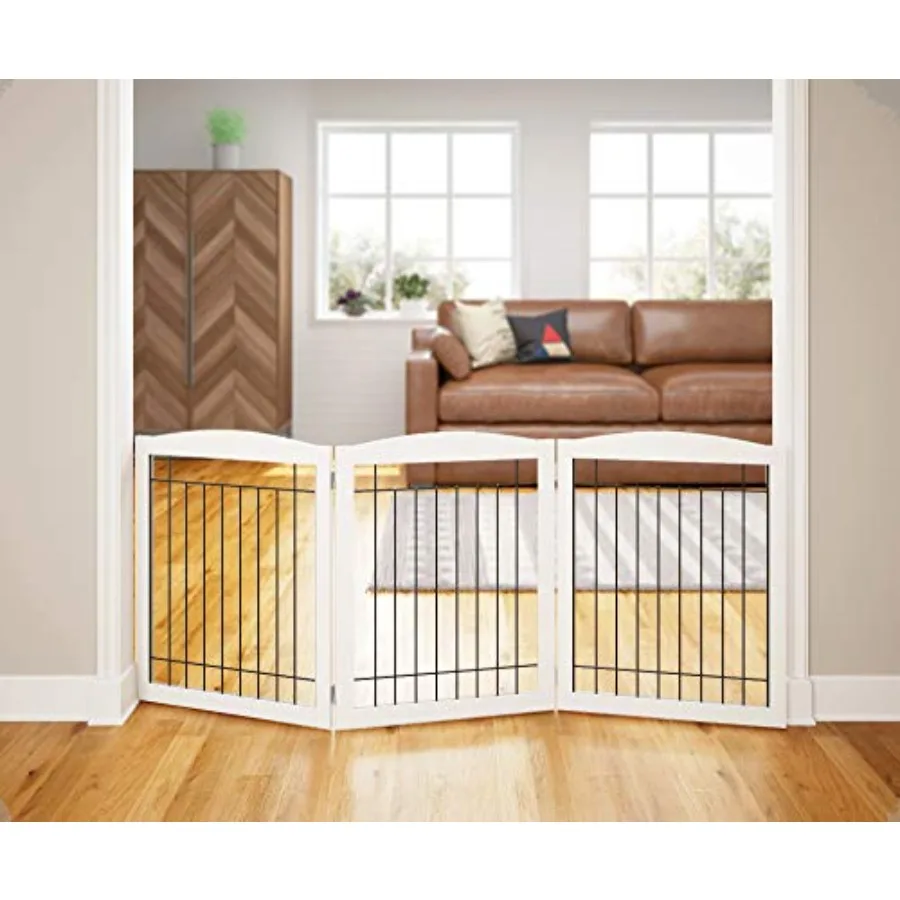 72" Extra Wide Dog gate for The House Doorway Stairs Freestanding Foldable Wire Pet Gate Pet Puppy Safety Fence 30" Height Whit
72" Extra Wide Dog gate for The House Doorway Stairs Freestanding Foldable Wire Pet Gate Pet Puppy Safety Fence 30" Height Whit