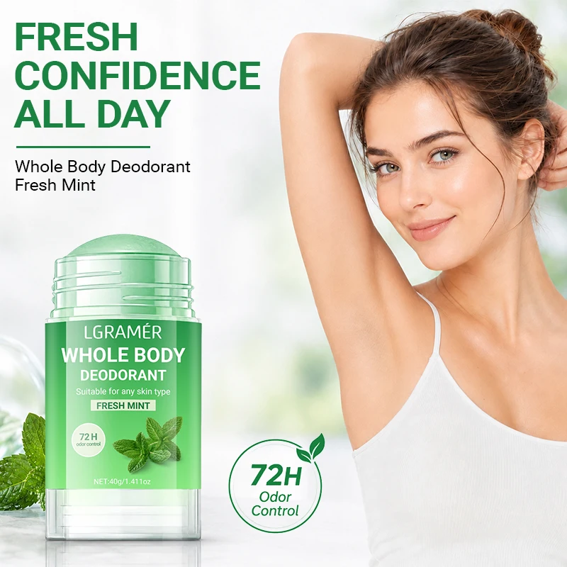 Natural Mint Whole Body Deodorant Stick,72H Odor Control,Skin-friendly,Gentle Long Lasting Underarm & Body Freshness Stick 40g
Natural Mint Whole Body Deodorant Stick,72H Odor Control,Skin-friendly,Gentle Long Lasting Underarm & Body Freshness Stick 40g