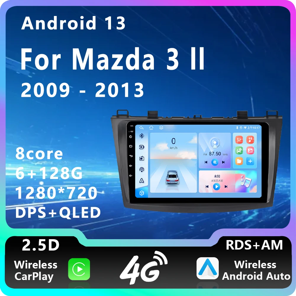 Car Radio Multimedia Player For Mazda 3 II For Mazda3 BL 2009-2013 Wireless Carplay Android Auto GPS Navigation Stereo Head Unit
Car Radio Multimedia Player For Mazda 3 II For Mazda3 BL 2009-2013 Wireless Carplay Android Auto GPS Navigation Stereo Head Unit