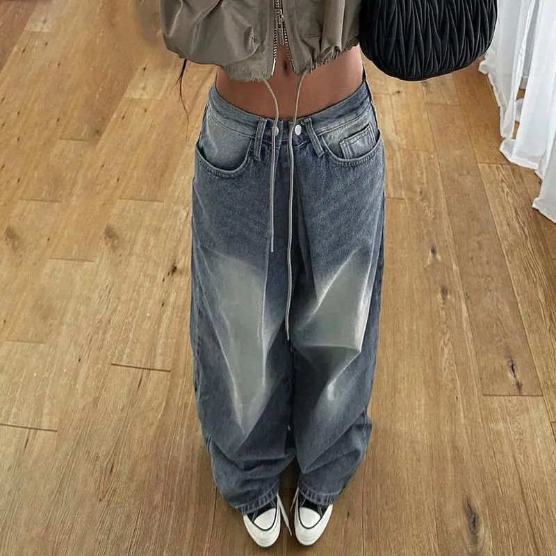 Fashion Jeans Women's Clothing European American Spicy Girl Design Pleated Waist Casual Loose Pants Retro Washed Denim Jeans
Fashion Jeans Women's Clothing European American Spicy Girl Design Pleated Waist Casual Loose Pants Retro Washed Denim Jeans
